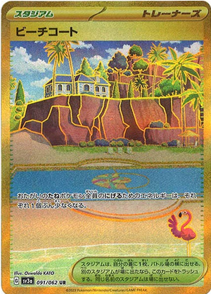 Carte Pokémon SV3a 091/062 Terrain de Plage