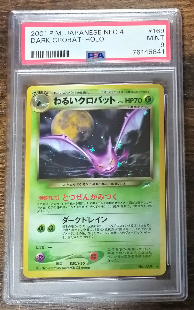 Carte Pokémon Neo Destiny 169 PSA9 Nostenfer Obscur
