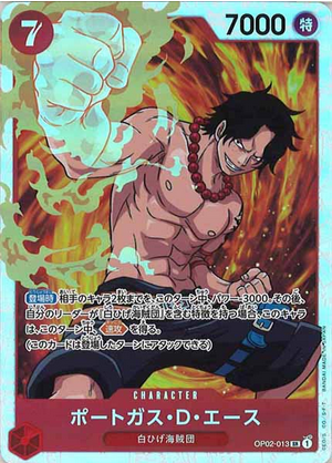 Carte One Piece OP02-013 Portgas D. Ace