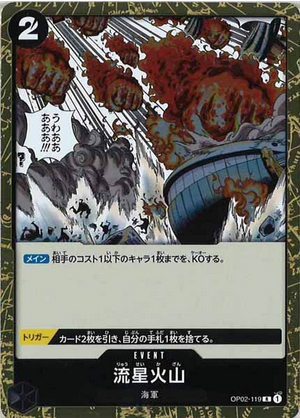Carte One Piece OP02-119 Meteor Volcano