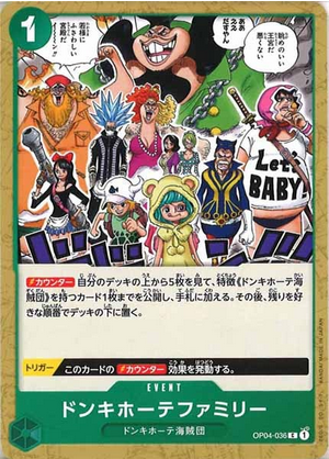 Carte One Piece OP04-036 Donquixote Family