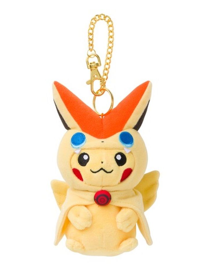 Pokemon Plush Mascot Pikachu Poncho Victini