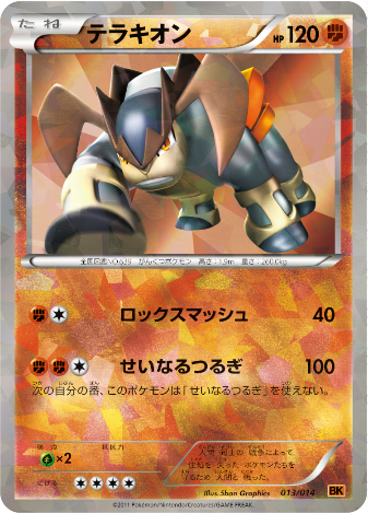 Pokemon Card BK Edition 013/014