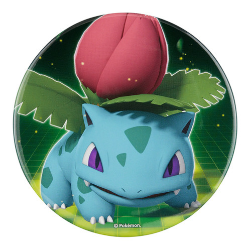 Pokemon Center Big Can Badge Ivysaur