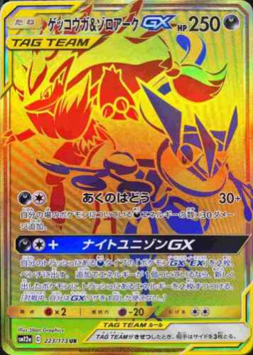 Carte Pokémon SM12a 223/173 Amphinobi & Zoroark GX
