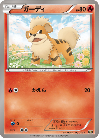 Pokemon Card BKR 001/018